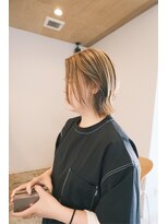 ミュゼリーブル(Musee libre)&nbsp;★ローライトで作るデザインカラー★切りっぱなしボブ