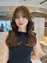 ロンドルーチェ 心斎橋(Lond luce)&nbsp;大人ガーリー×ミディアムレイヤーカット【心斎橋/髪質改善】