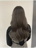 ロングヘア韓国ヘアレイヤーカット小顔カットグレージュ担当yuki