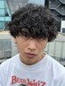 メンズカット+プードルパーマ￥14000(大宮駅/ハードスパイラルパーマ/眉毛)