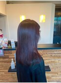 上品を纏ううる艶ロングストレート 髪質改善Trと冬カラー#3