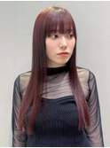 フェミニンロングメルティカラー似合わせカット_F0500