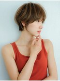 ショート美髪おくれ毛前髪カット_F0230