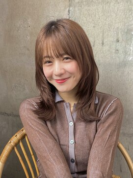 ガーデン 渋谷(GARDEN) ミディアム　レイヤーカット　顔まわり似合わせ　暖色