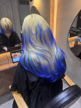 ベル(belle) しみにくいブリーチ技術！残留しないレイヤーエンドブルー！