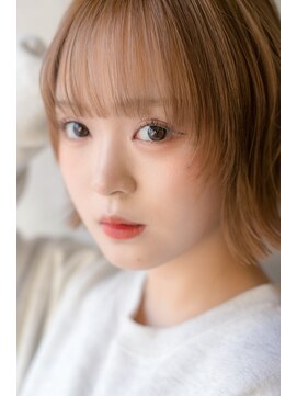 カライングドゥ(ing deux) 大人可愛い20代30代40代黒髪前下がりショートボブ丸みショート◎