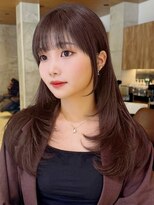 グランド(GRAND)&nbsp;セミロング30代40代ストレートレイヤー前髪なし前髪あり表参道