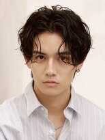 ルーシー 川越(LUCEY) センターパートフェザーパーマシャドウパーマメンズパーマ