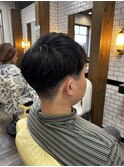 メンズツーブロックショートスタイル