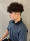 MEN’S/リバースセンターパート/ニュアンスパーマ/新宿