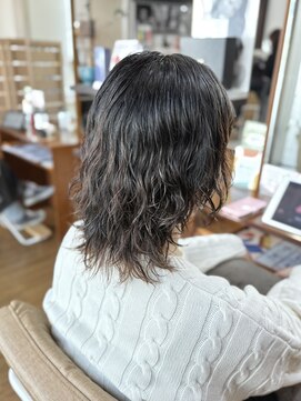 ムーア(MUA) ウルフレイヤー×ミックスパーマ