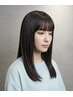 【前髪のうねりに】前髪ストレート+カット+3stepトリートメント ¥12000