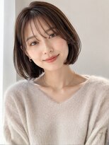 ビューティシモ 所沢(Beautissimo)&nbsp;内巻きボブ シースルーバング 髪質改善 透明感カラー20代 30代