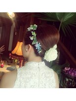 ヘアメイクアンドセットサロン リッコ(Hair make&set salon Ricco)&nbsp;結婚式ブライダル夜会巻き