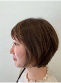 襟足すっきり大人ショートボブ