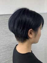 【お客様スタイル】ダークブルー　ハンサムショート