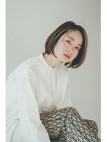 フィルムス 銀座(FILMS) レイヤーカット/デザインカラー/ウェットヘア/オリーブベージュ