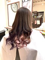 リザ ヘアー サロン 大谷 なんごう店(LIZA hair salon) ルーセントロゼ、インナーパープル