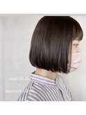 あごラインのシンプルミニボブ【momo】