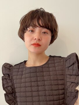 ルル 表参道(lulu.) マッシュショート/ベージュカラー