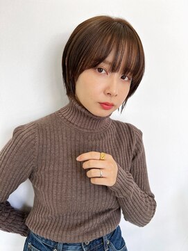 ハピネス クローバー 学園前店(Happiness CLOVER) 丸みショート/前髪/顔周りカット/透明感/20代30代40代50代