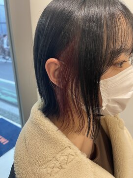 イマジン 川越(IMAGINE) 10代20代３０代透明感抜群！可愛いインナーカラーワインレッド