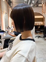 ロンド エスポワール 錦糸町(Lond espoir)&nbsp;【北澤華】オリーブベージュウェットヘアボブ/縮毛矯正