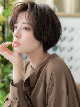 カバーヘア ブリス 上尾西口店(COVER HAIR bliss) アースカラー抜け感ショートマッシュパーマh3上尾20代30代40代