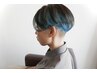 インナーカラー＋全体カラー(ブリーチ有)　SB別　￥11,000