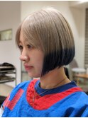 ブルーブラックエンドカラーボブ！