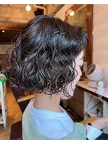 ラレイ ハラジュク(Lalei harajuku)&nbsp;原宿スパイラルパーマウェーブパーマウェーブヘア原宿ボブパーマ
