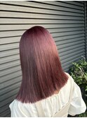 ★美髪モテ髪イメチェン愛されワインレッドフェミニンロング