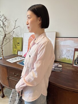 ヘアーアイストゥーレ(HAIR ICI TRE) ボブ　ストレートパーマ　ミニボブ　ぷつボブ