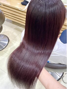 エンバイユアーズ 飯田橋店(eN° by youres) ボルドーカラー 赤カラー+髪質改善トリートメント 萩原