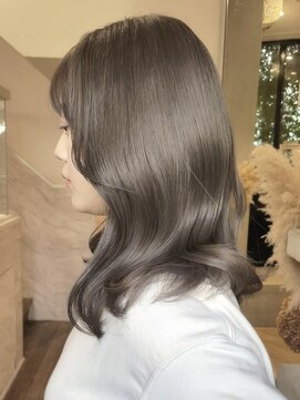 ディモアンド 表参道(Dimo&) x透明感カラー/イメチェン/ホワイトブロンド/外ハネボブ/美髪