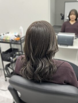 アイスプロドバイブルーム 木更津店(ice prod by bloom) 黒髪カタログ/クラゲヘアー/オリーブグレー/木更津