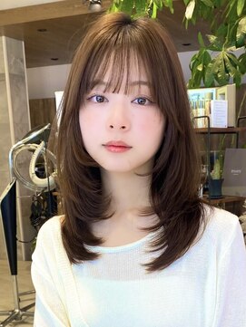 グランド(GRAND) ミディアム20代30代大人可愛いひし形ふんわりレイヤー【平島】