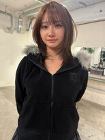 ノラ シンディ(NORA CYNDY) ヘーゼルベージュ ワンブリーチ ミルクティーブラウン レイヤー