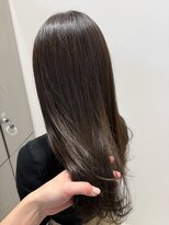 コース(co-th.)&nbsp;オリーブブラウンイルミナカラー髪質改善アージュア×小野ふゆり