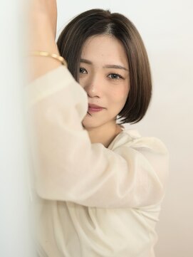 カミエ(kamie) 【kamie】明るい白髪染め/ベージュ/グレージュ/ボブ/レイヤー