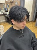 MEN’S HAIR/サーフカール/刈り上げセンターパート/印西