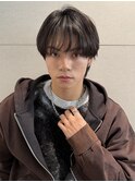 メンズパーマカットニュアンスフェザーシースルーマッシュ渋谷