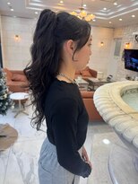 オーブ ヘアー リリー 博多2号店(AUBE HAIR lily)&nbsp;博多 / 結婚式へアセット / バービーポニー【前田 悠希】