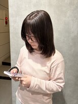 ヘアーメイクチック(HAIR MAKE CHiC) ミディアムレイヤー 顔周りレイヤー ラベンダーブラウン