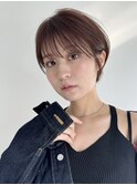 丸みショートボブ/レイヤー/20代30代40代50代/原宿0521