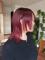 クロリ(Coloris)&nbsp;ワインレッド+ ハッシュカット