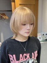 テトラ バイ ネオリーブ 横浜西口店(tetra by neolive)&nbsp;ホワイトベージュ　ハイトーン　ウルフカット　レイヤー　横浜★