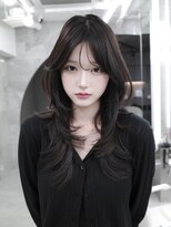 マウル トーキョー 銀座(MAEUL TOKYO) ミルクブラウン ハッシュカット 韓国レイヤー 銀座