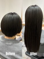 リタ(RITA)&nbsp;エクステでボブヘアからロングヘアに