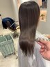 【まとまるツヤ髪】髪質改善ストレート＋骨格補正カット＋カラーリタッチ